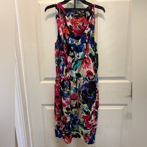 Chaus Vibrant Multicolor Sleeveless Mini Dress